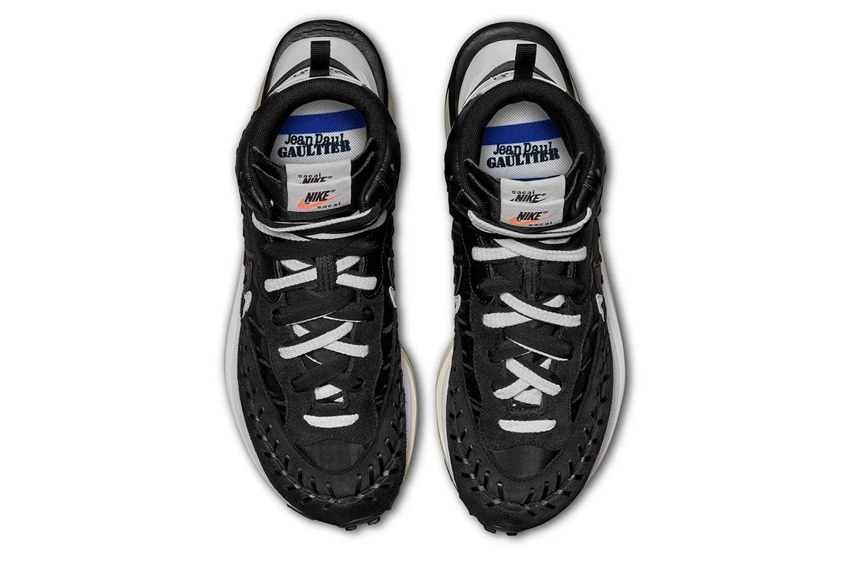 sacai x Gaultier x Nike Vaporwaffle Official Release Date Info